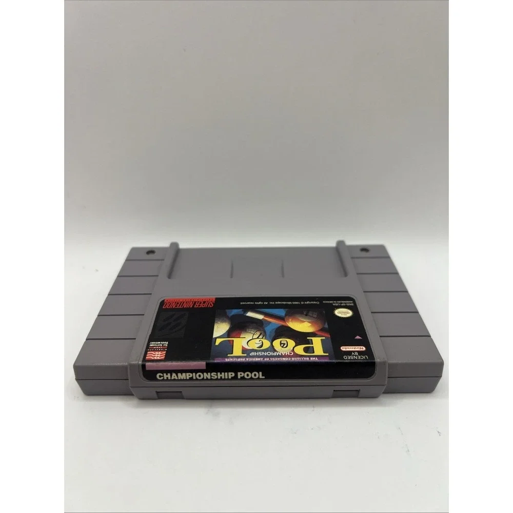 Championship Pool Super Nintendo Game SNES Cart With Manual